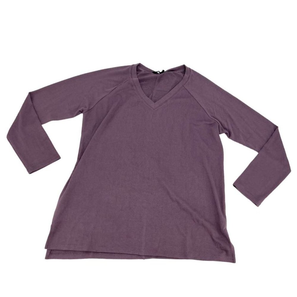 Banana Republic | Women's V-Neck Top | Long Sleeve Top | Size Large | Purple NEW